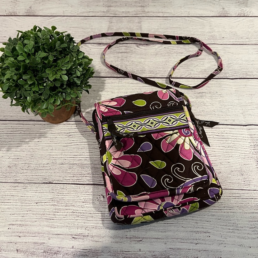 Vera Bradley Hipster Crossbody Purse Purple Punch
